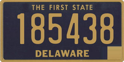 DE license plate 185438