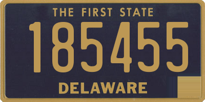 DE license plate 185455
