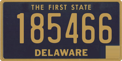 DE license plate 185466