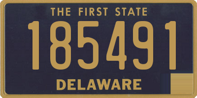 DE license plate 185491