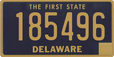 DE license plate 185496