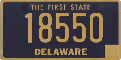 DE license plate 18550