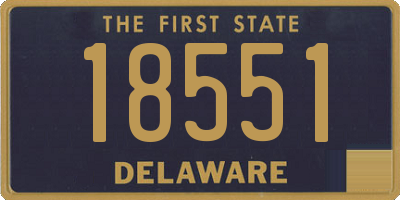 DE license plate 18551