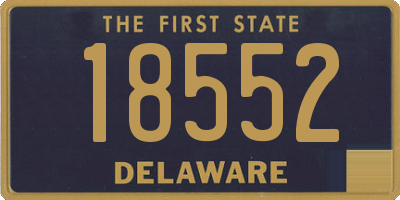 DE license plate 18552