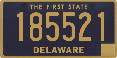 DE license plate 185521