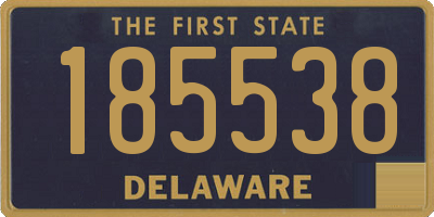 DE license plate 185538