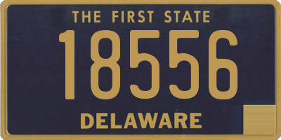 DE license plate 18556