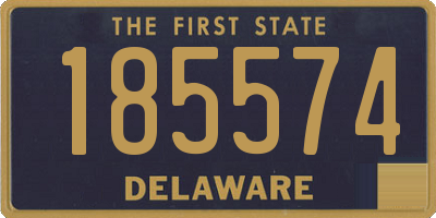 DE license plate 185574