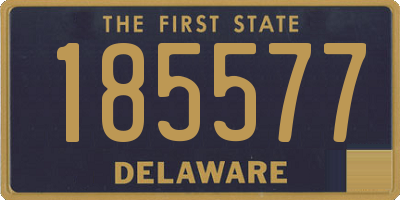 DE license plate 185577