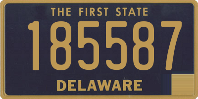 DE license plate 185587