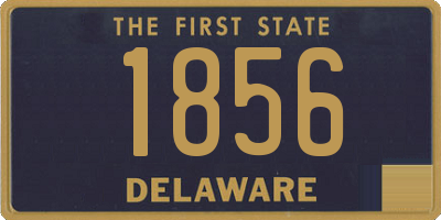 DE license plate 1856