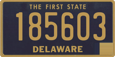 DE license plate 185603