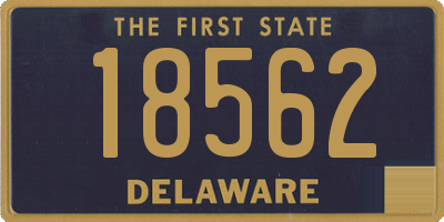 DE license plate 18562