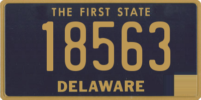 DE license plate 18563