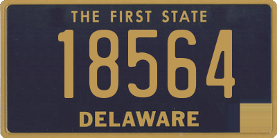 DE license plate 18564