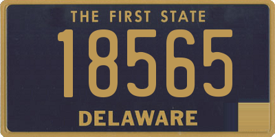 DE license plate 18565