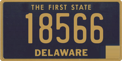DE license plate 18566