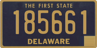 DE license plate 185661