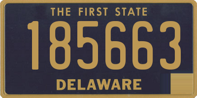 DE license plate 185663