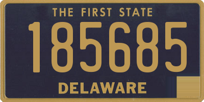 DE license plate 185685