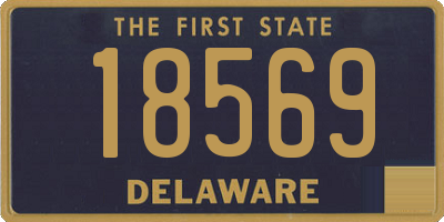 DE license plate 18569