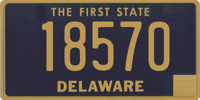 DE license plate 18570