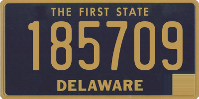 DE license plate 185709