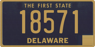 DE license plate 18571