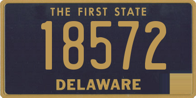 DE license plate 18572