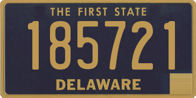 DE license plate 185721