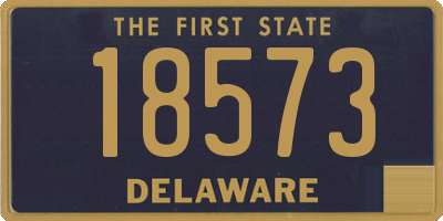 DE license plate 18573