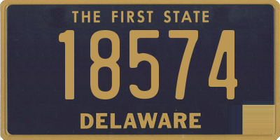DE license plate 18574