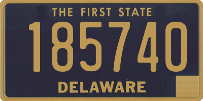 DE license plate 185740