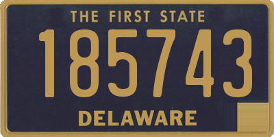 DE license plate 185743