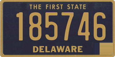 DE license plate 185746