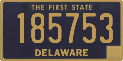 DE license plate 185753