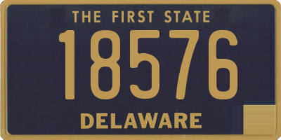 DE license plate 18576