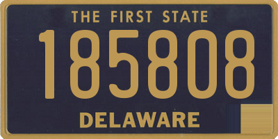 DE license plate 185808