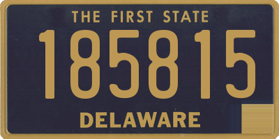 DE license plate 185815