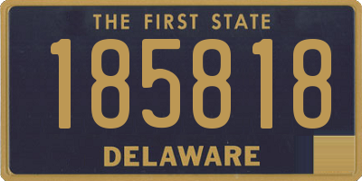 DE license plate 185818