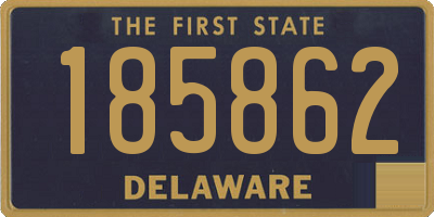 DE license plate 185862