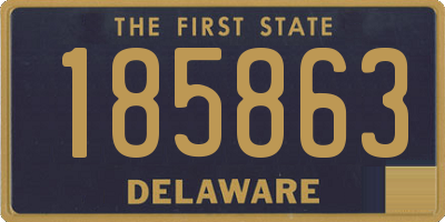 DE license plate 185863