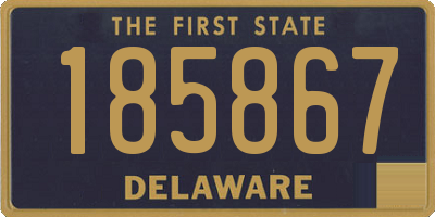 DE license plate 185867