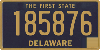 DE license plate 185876