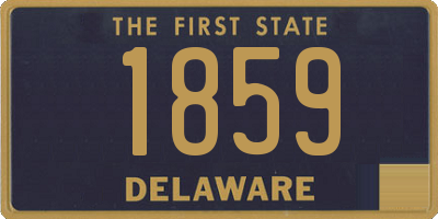 DE license plate 1859