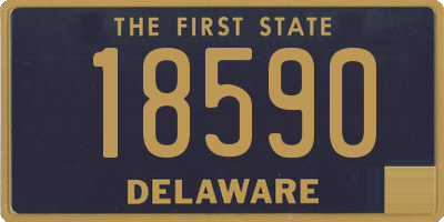 DE license plate 18590