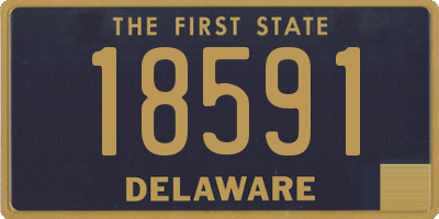 DE license plate 18591