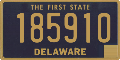 DE license plate 185910