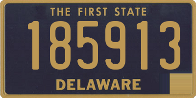 DE license plate 185913