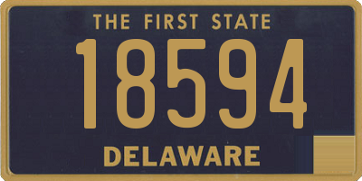 DE license plate 18594